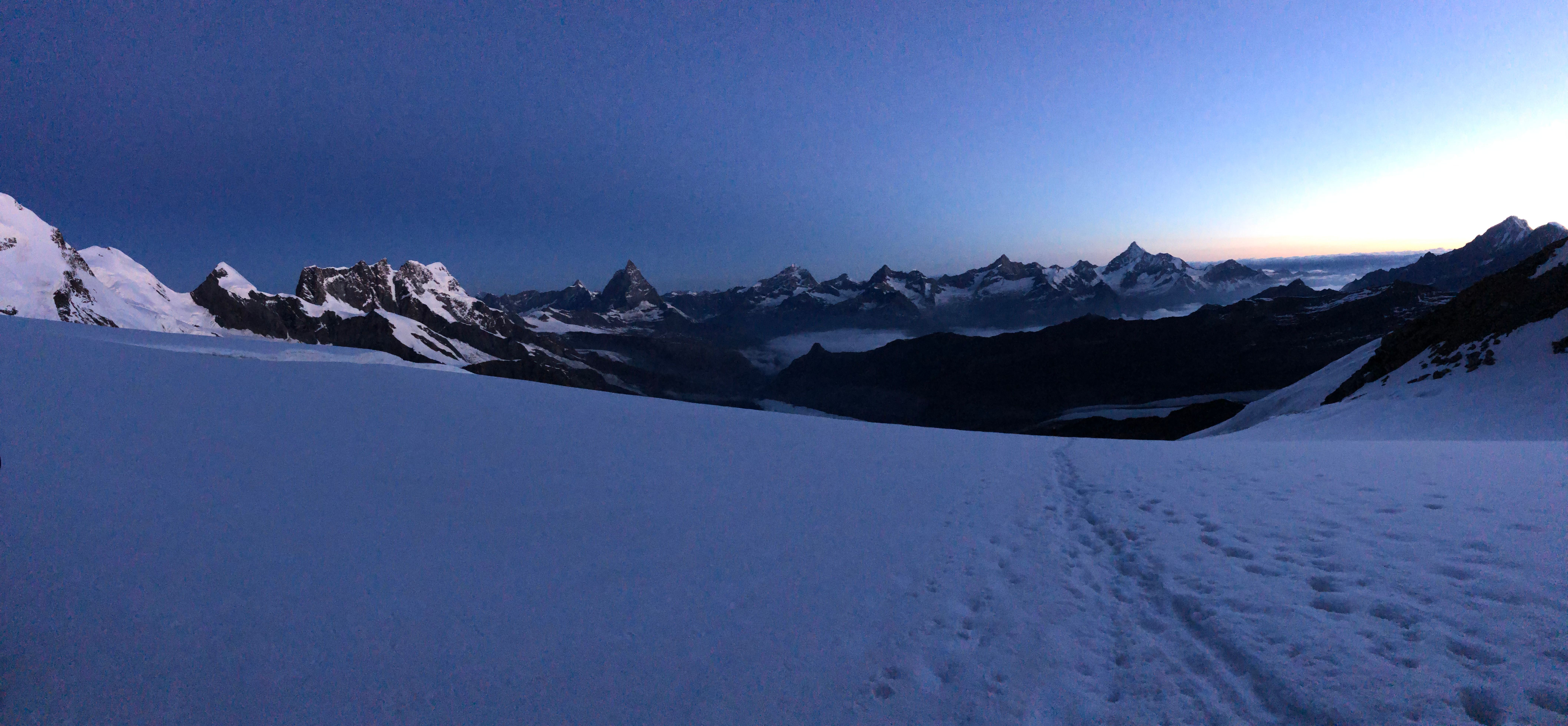 Dufourspitze 4634m - der höchste Berg der Schweiz 